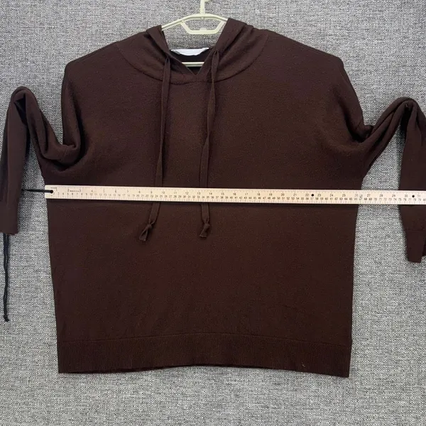 Cashmere Blend Hoodie XXL Brown Soft Comfy‎ Warm Cozy Oversized Luxurry Premier - Image 9