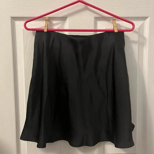 A New Day Black Satin Mini Skirt - Image 2