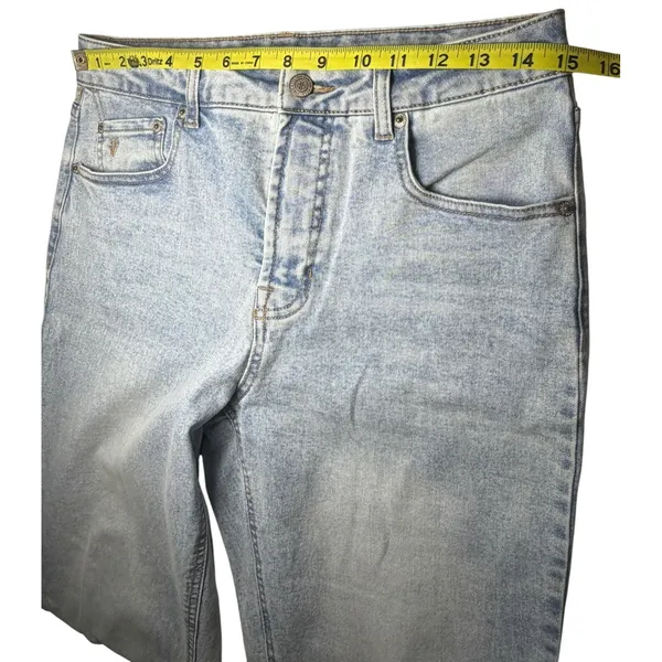 Frye Womens Light Wash Straight Leg High Rise Denim Jeans Size‎ 4/27 Light Blue - Image 6
