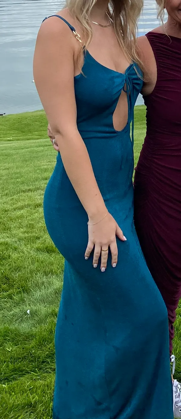 Blue Long Dress Size 4 - Image 3