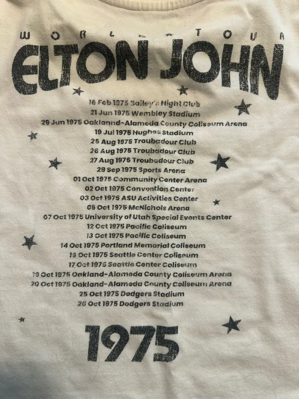 Elton John Crocodile Rock Crop Top Baby Doll T-Shirt - Image 5