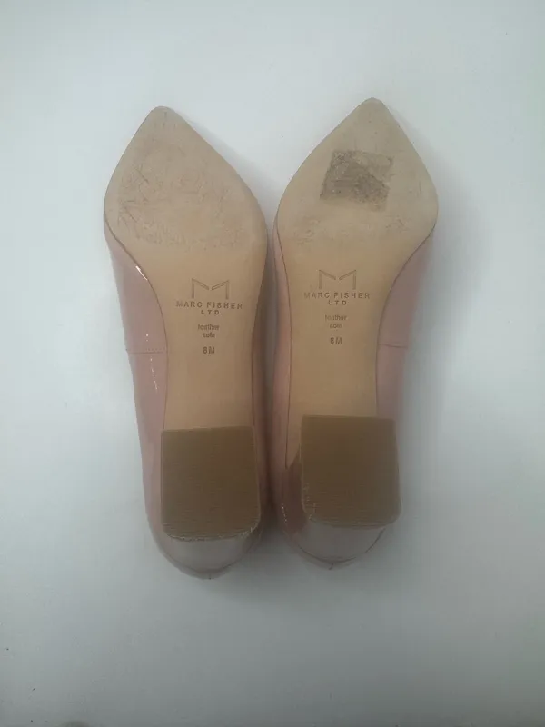 Marc Fisher Mizlas Nude Patent Leather Pumps Women's Size 8M - Image 7