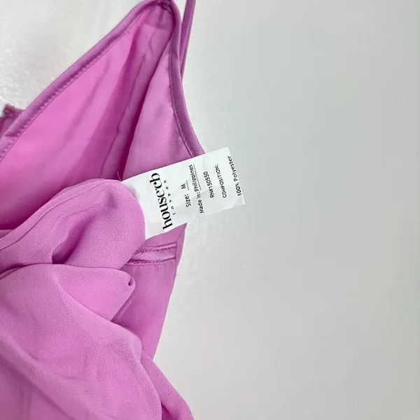 HOUSE OF CB Loren Georgette Mermaid Gown in Pink Size Medium - Image 10