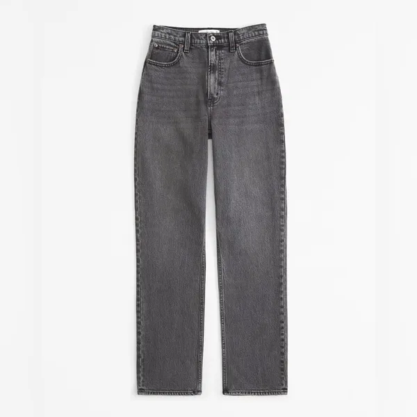 Abercrombie & Fitch 90s Straight Ultra High Rise Jeans Curve Love Size 29 /‎ 8R - Image 2
