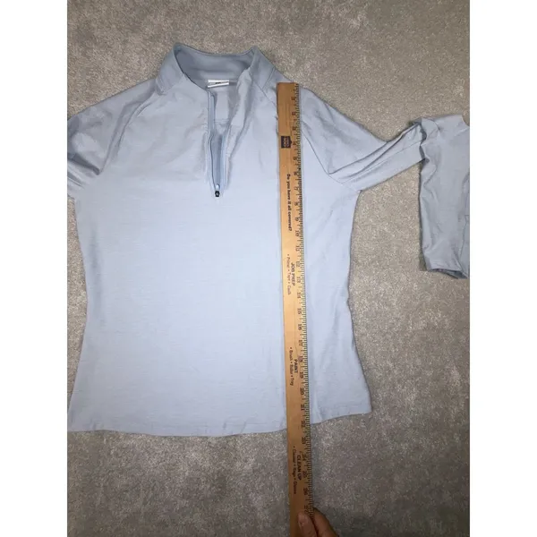 FootJoy performance quarter-zip‎ golf pullover shirt womens small lt blue - Image 6