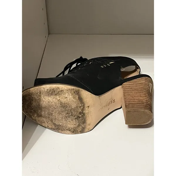 Restricted high heel black cut out shoes size 6.5‎ - Image 6