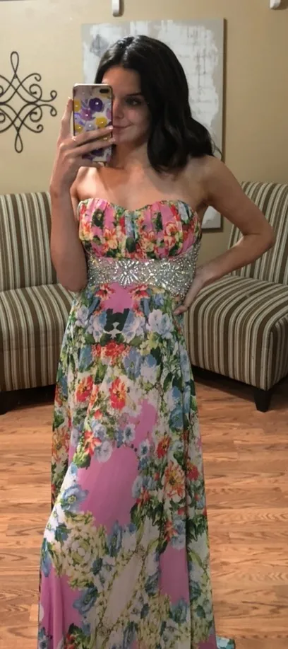 City Triangles Prom Floral Dress - Image 3