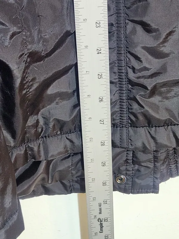 Banana Republic Womens Black Utility Jacket Size Large Flaw - Image 9