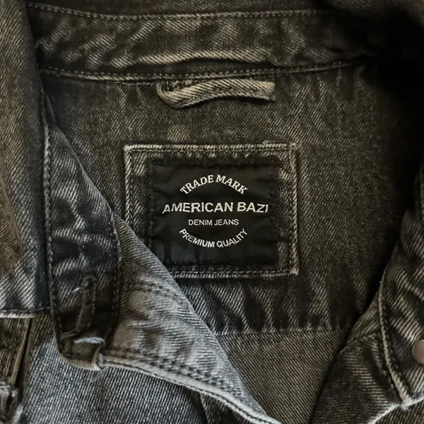 American Bazi Distress denim shacket - Image 5