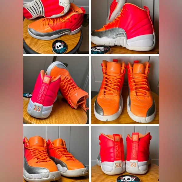 Air Jordan 12 Retro GS 'Sunrise' US Size 4.5Y •6W•36.5EUR (Preloved no box) - Image 4
