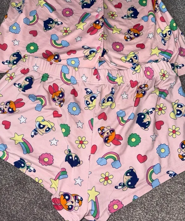 Powerpuff Girls Pajama Set Pink Size L - Image 3
