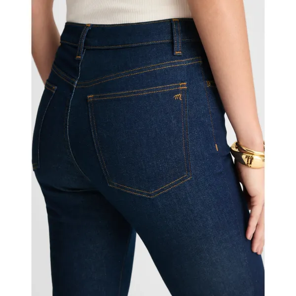 NEW Madewell The Stretch Flare Jean Rinse Wash Dark Blue High Rise US 26 - Image 4