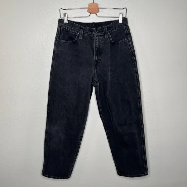 Sunday Best Aritzia Womens Black High-Waisted Straight Leg Jeans Size 29 - Image 5