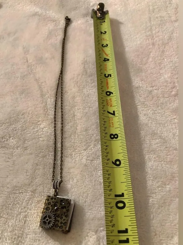 Unique gear medal book necklace, one of the kind - Image 7