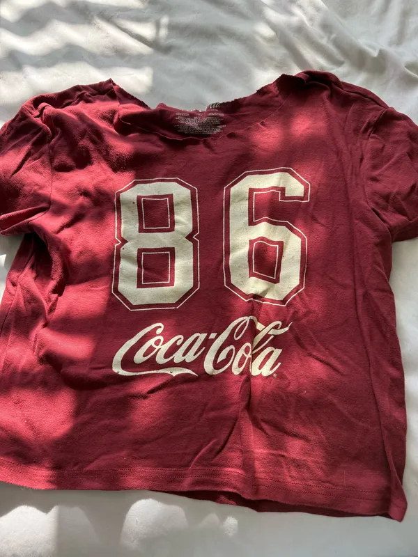 Coca-Cola Off The Shoulder T-Shirt - Image 3
