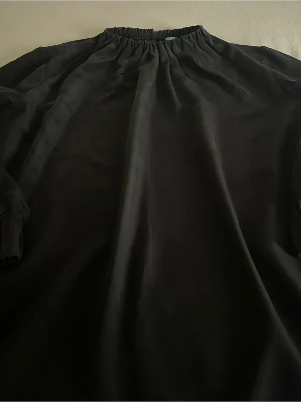 ✨ Antonio Melani 100% Silk Black High Neck Blouse | Size S ✨ - Image 3