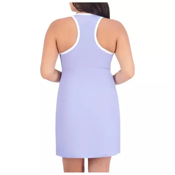 Sage Collective Womens Small Periwinkle Blue‎ Half Zip Racerback Tennis Dress S - Image 3