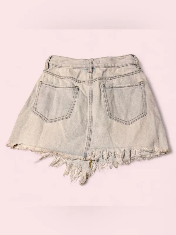 PacSun Light Blue Denim Waistband Detail - Image 2