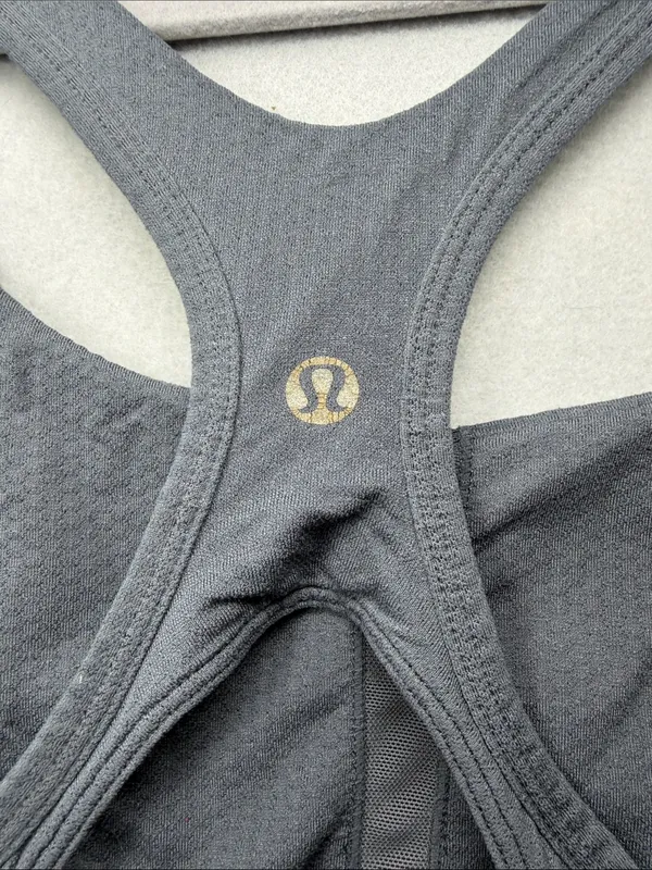 lululemon athletica Charcoal navy Black Racerback Tank - Image 3