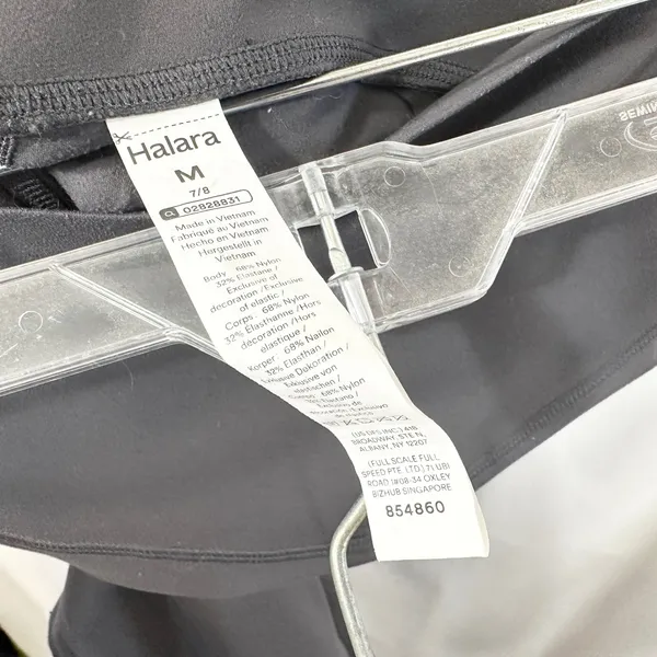 Halara Medium Leggings High Waisted Gray Side Pockets 7/8 Solid‎ Athleisure 1532 - Image 8