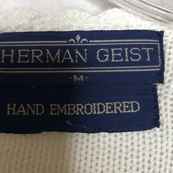 Vintage Herman Geist‎ Hand Embroidered Sweater - Image 5