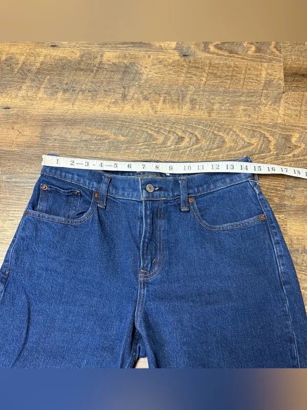 Abercrombie & Fitch Mid Rise 90's Straight Women's 27 Curve Love Denim Stretch - Image 4