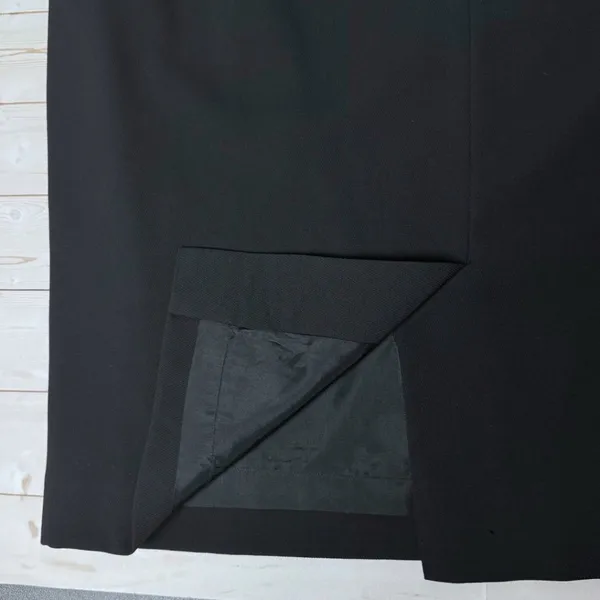 Vintage 90s Charter Club Black Pencil Skirt Plus Size 16 W Knee Length Office - Image 4