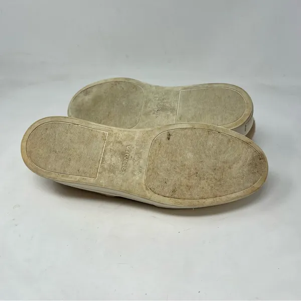 Vince Warren Slip On Platform Sneakers Womens 9 Camel Tan Fabric Designer Shoes - Image 6