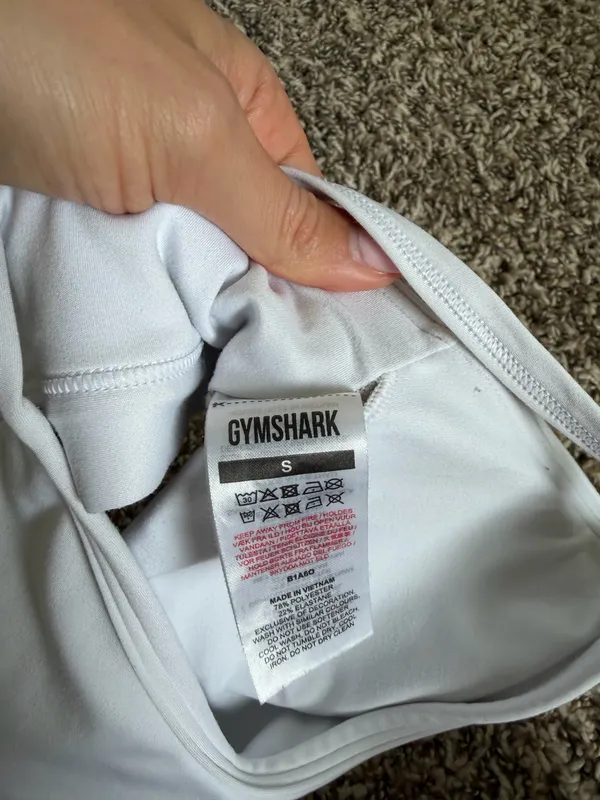 Gymshark White Sports Bra - Image 2