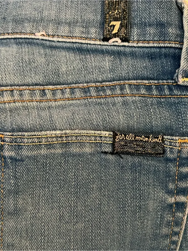 Y2K 7 for All Mankind Classic Mid Wash Women's Jeans Size 25 - Image 12