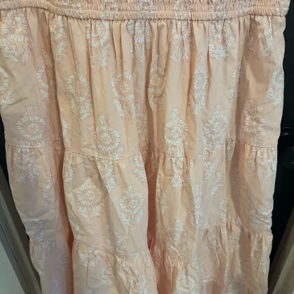 Crown & Ivy Society Social Women’s Size 12 Sleeveless Peach Maxi Dress NWT - Image 3