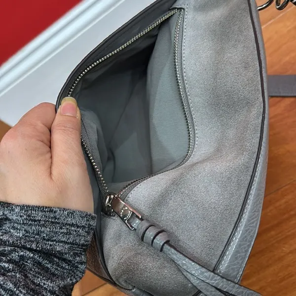 Coach‎ Gray Marlon Hobo Leather Women's Bag - Image 13