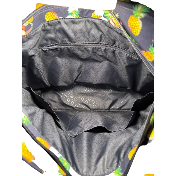 VERA BRADLEY LARGE GLENNA "TOUCAN PARTY" PATTERN‎ Bag Navy Blue Beach Travel - Image 12