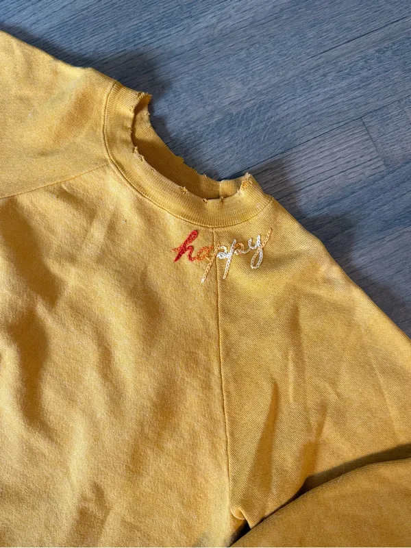 I Stole My Boyfriends Shirt Mustard Yellow Crewneck - Image 2