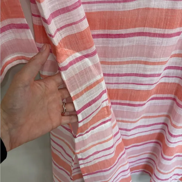 NEW Roller Rabbit East Hampton Naomi Kurta in Coral 100% Cotton - Size S - Image 5