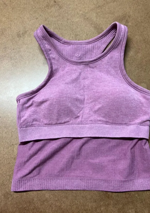 Lululemon Ebb To Street Ribbed Tank Size 4 - Image 3