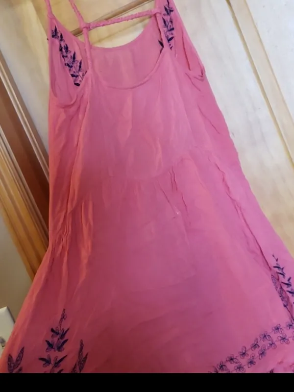 Free People Intimately Meadows of Medallion coral embroidered slip dress - Image 5