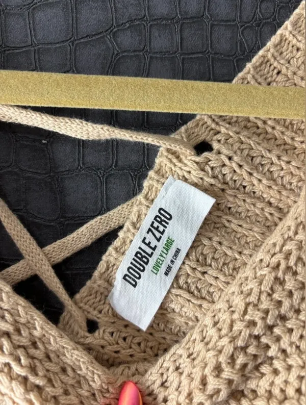 Double Zero Boho Beige Knit Top ✨ - Image 2