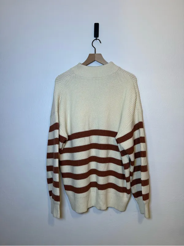 BKE Striped Quarter Zip‎ Sweater - Image 5
