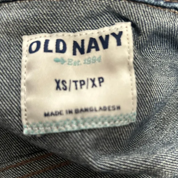 Old Navy‎ Women's Blue Denim Jean Button Up Jacket Front Side Pockets Size XS - Image 3
