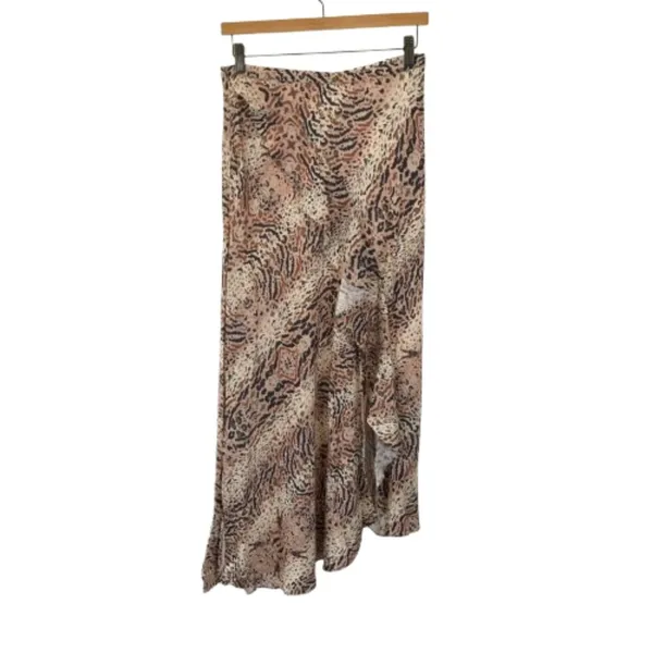 Womens Size 6 ALLSAINTS Raya Arietta Animal Print Ruffled Midi Maxi Skirt - Image 6