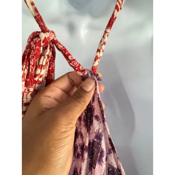 Intimately Free People Dress Small Pink Boho‎ Halter Handkerchief Hem Festival - Image 7