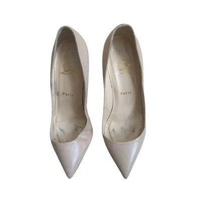 Christian Louboutin Kate 85mm Nude lamb Nappa Leather Pointed Classic Heels - Image 2