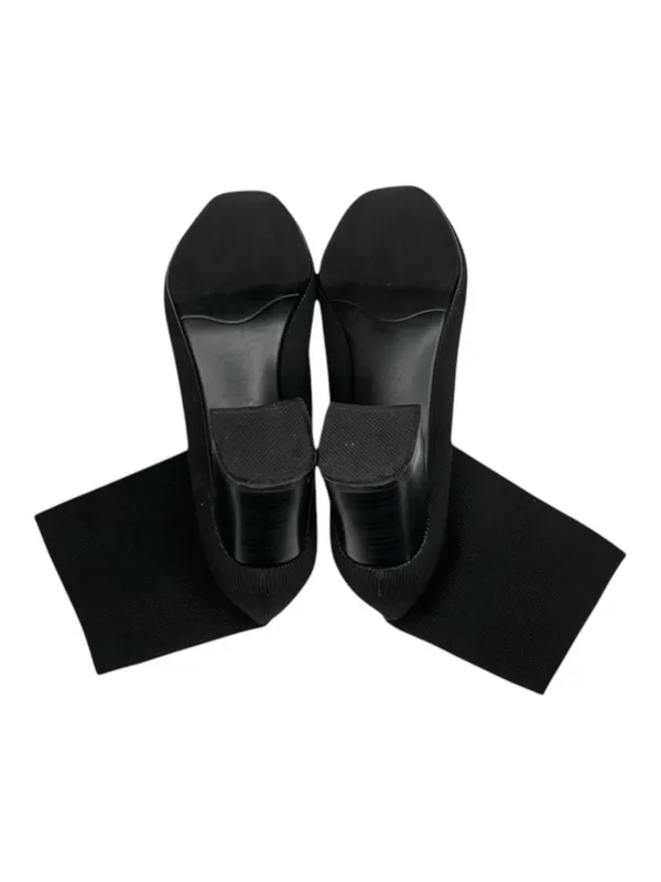 Vero Cuoio Real Italian Leather ᪥ Soft Stretch Sock Heeled Boots ᪥ Black ᪥ 7 235 - Image 12