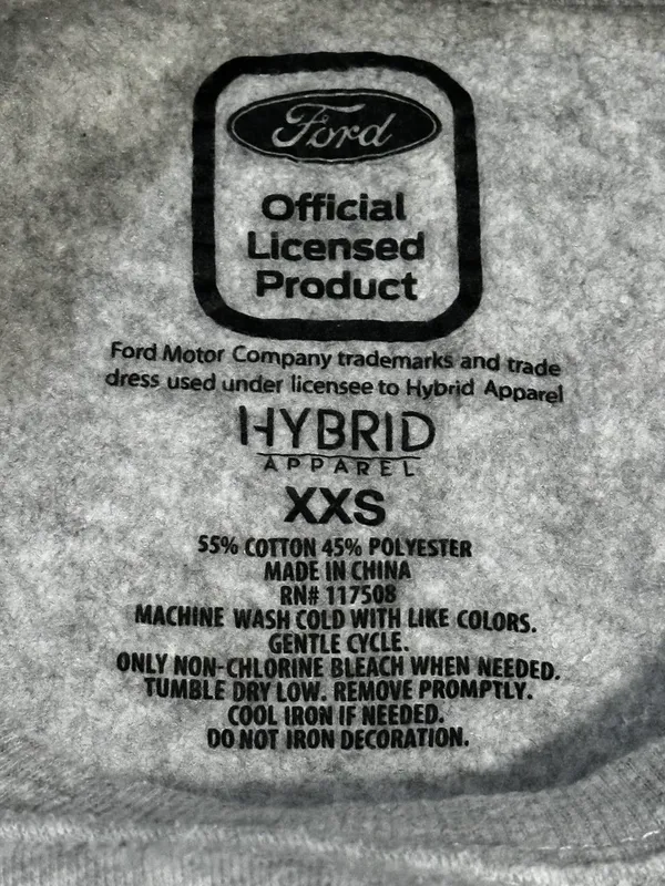 Hybrid Apparel Ford Mustang USA Graphic Crewneck Sweatshirt - Image 6