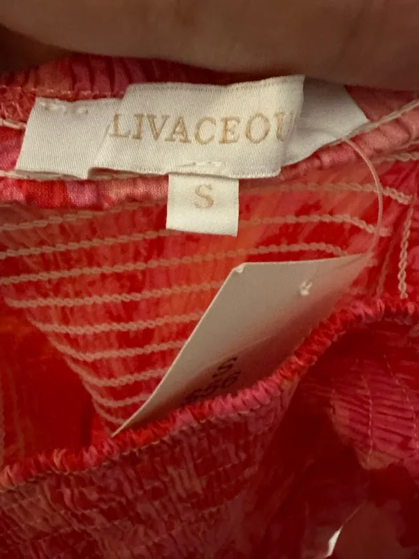 Olivaceous Pink Smocked Midi Dress Size‎ Small NWT - Image 4
