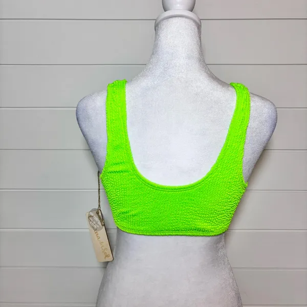 CABANA DEL‎ SOL Lime Green Neon bikini Size M - Image 2