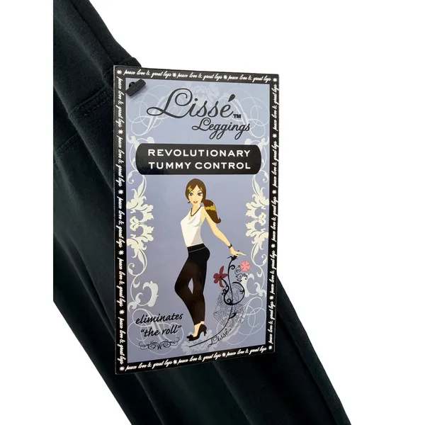 Lisse‎ Leggings Revolutionary Tummy Control Wide Leg Pants Black Stretch L NWT - Image 2