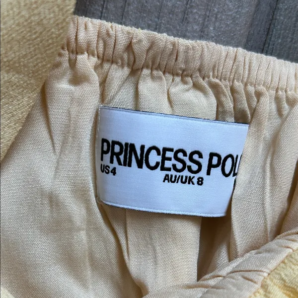 Princess Polly Light Yellow Dress - Image 3