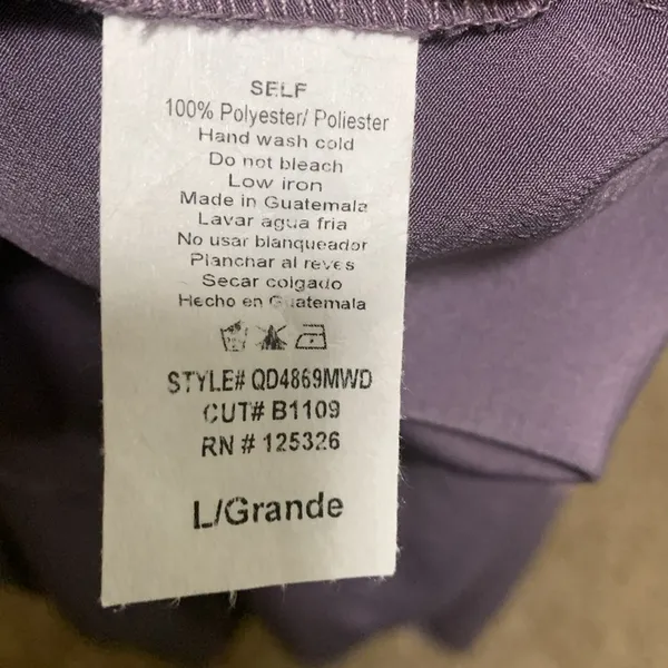 Windsor Plum Crepe Slip Midi Dress woman size LARGE zippered back - Image 8